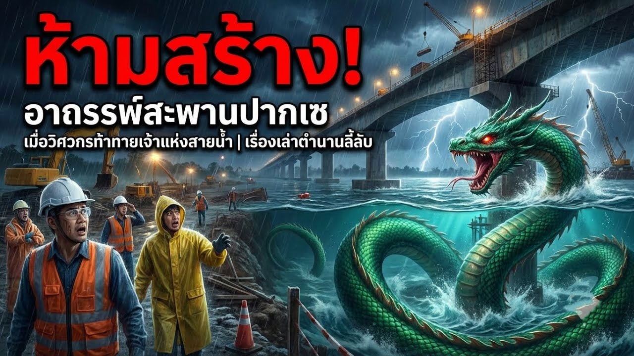 ขนลุกทั้งลุ่มน้ำโขง! ความเชื่ออาถรรพ์สะพานข้ามปากเช กับตำนานพญานาค