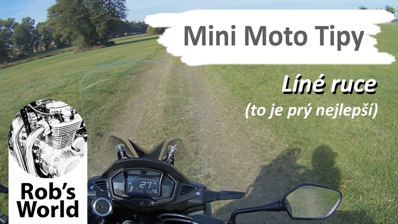 Pravidlo líných rukou pro motorkáře | Mini Moto Tip #7
