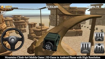 Mountains Climb 4x4 mobile game | 3D Game in Android Phone | High Resolution game in mobile phone