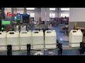 Grepack machine Automatic 6 nozzle 5L liquid barrel filling capping labeling machine filling line
