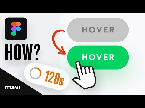 Create a Button With a HOVER Functionality in 128 SECONDS (Figma Tutorial)