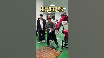 Spray robot#spray #spraypaint #robot #industrialrobot #sixaxisrobot #automated #robotarm #machine