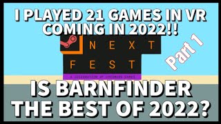 I played Demos of 21 VR games coming in 2022! Come check out the video