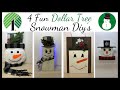 4 Fun Snowman Diy's/Dollar Tree/Snowman Wreath