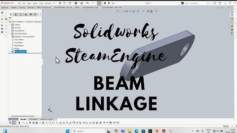 How to Model a beam linkage  for Steam Engine in SolidWorks | Step-by-Step CAD Tutorial #solidworks