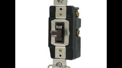 Basics of a single pole double throw switch