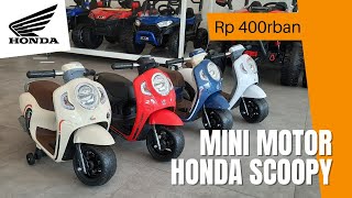 HONDA SCOOPY 400 RIBUAN MOTOR AKI MINI ANAK PMB TOLO CAR K611C REVIEW BY DINO TOYS UNGARAN