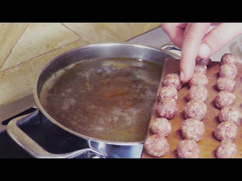 Рецепт с секретом. Как приготовить суп с фрикадельками. Secret recipe. Soup with meatballs.