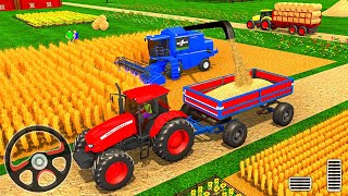 Tractor Farming Driver Simulator 2022 - Wheat Harvester Machine Sim - Android Gameplay screenshot 1