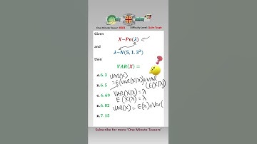 What is the Variance of a Variable with Another Variable as its Parameter? #mathsshorts #variance