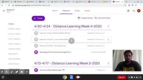 8th Grade (4/20) Lecture Update and Google Slides (Pages 22-27) - Moon Phases and Eclipses