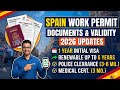 Spain work permit documents validity