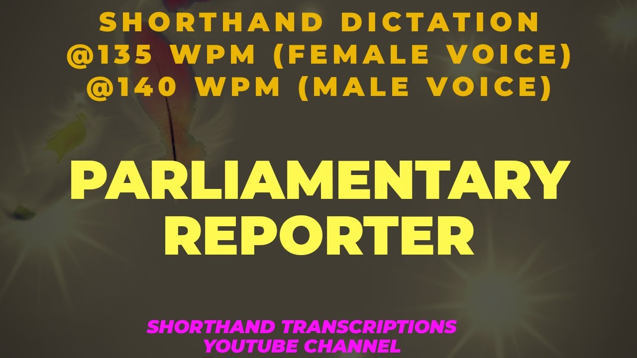 SHORTHAND DICTATION FOR PARLIAMENTARY REPORTER @140 WPM & 135 WPM | TC 509 VOLUME 24 KAILASH CHANDRA