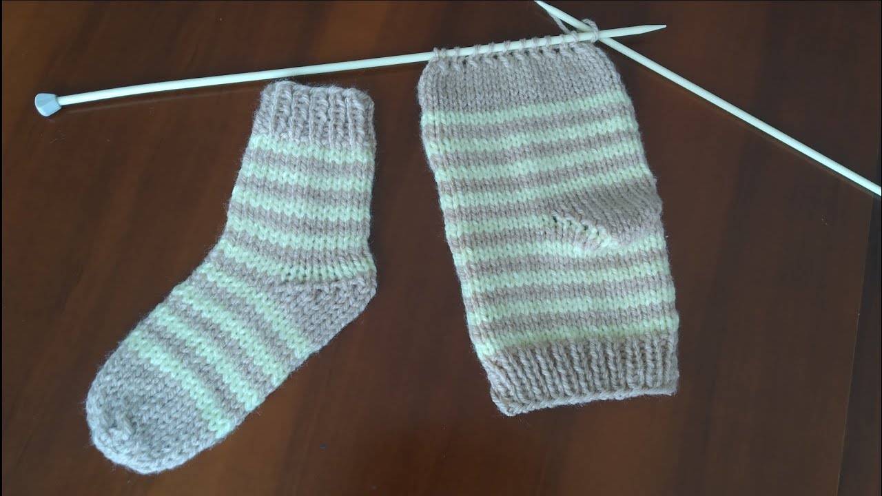Meia de tricô fácil