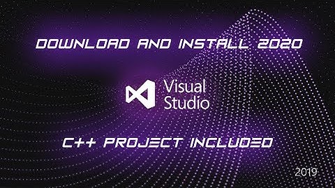 How to download and install visual studio 2019 | Hello world Program C++ demo | complete setup ✔