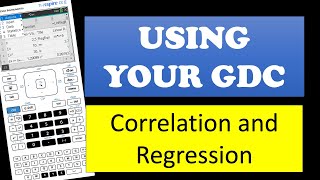 Correlation and regression on the TI-Nspire