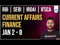 Finance Current Affairs | 2nd - 8th Jan | RBI Grade B 2026 | SEBI Grade A 2025