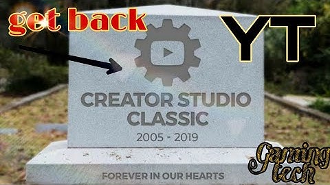 How to go back YouTube classic creator studio pc and mobile // by gaming technicalz//new video//2020