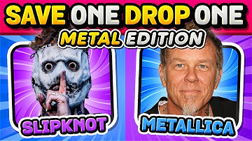 Save One METAL Song 🎸 Save One Drop One: Metal Edition | Music Quiz 2025