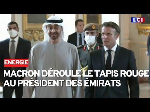 Energie : Macron déroule le tapis rouge à MBZ, le président des Émirats