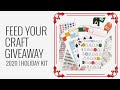 Feed Your Craft Holiday Happiness &amp; Merry Traditions Kits 2020 | ‼️GIVEAWAY CLOSED‼️
