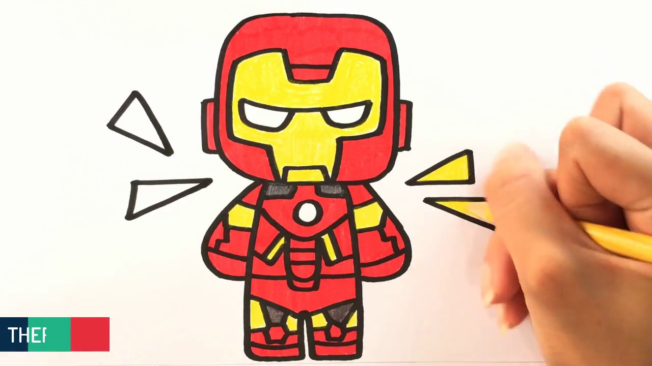 Belajar Gambar untuk Anak Menggambar Iron Man YouTube