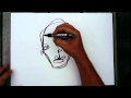 Salventius  real time non stop drawing portrait  flow with the go