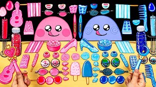 슬라임의 분홍색VS파랑색 음식 먹방 스톱모션!!ASMR STOPMOTION Pink VS Blue Color Food Mukbang with SLIME!! screenshot 5