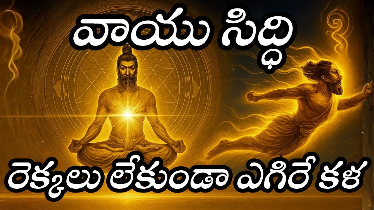 వాయు సిద్ధి 🔱 రెక్కలు లేకుండా ఎగిరే రహస్య కళ 🌬️ | Vayu Siddhi Secrets | Yogic Powers Telugu