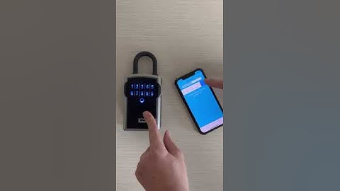 How to open the Lock Box with the Master Lock vault app.