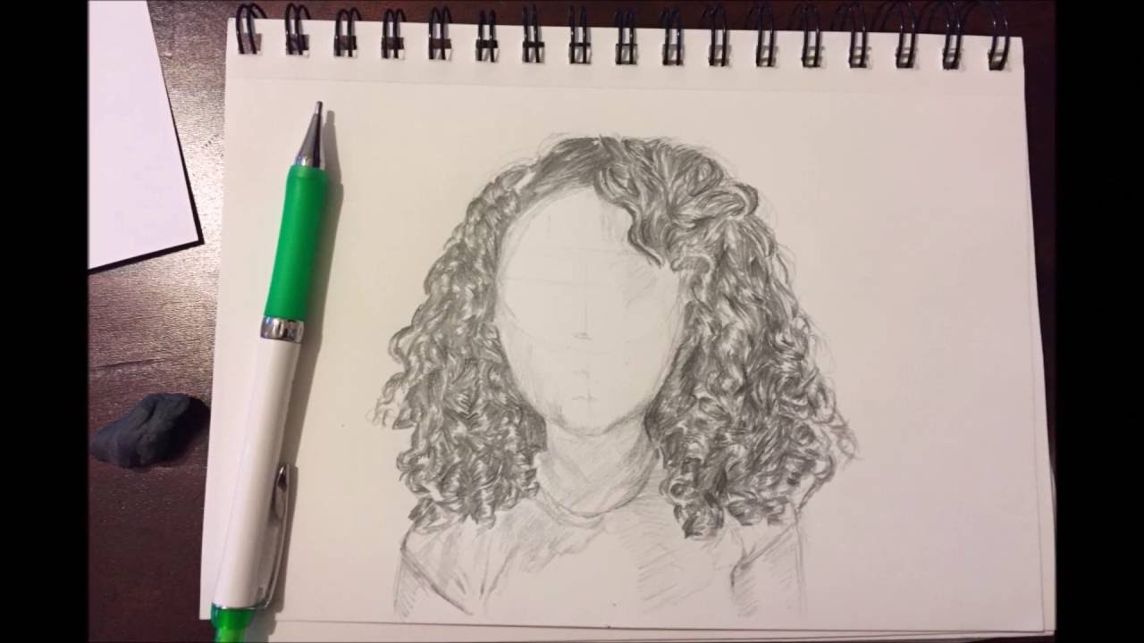 Drawing Curly Hair - YouTube