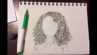 My first time drawing curly hair.