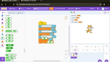 langkah pemecahan masalah logistik menghitung waktu tempuh berkendara menggunakan Apllikasi Scratch