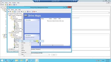 Windows Server 2012 R2: Map Network Drive using Group Policy Preference in Hindi -- Part 17