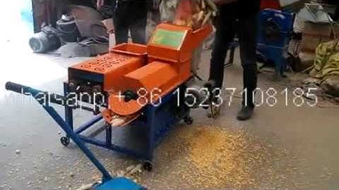 Tractor / diesel engine / motor driven corn peeling and shelling machine