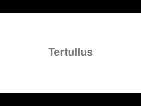 Tertullus Tertulle