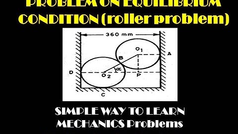 PROBLEM ON EQUILIBRIUM CONDITION || USING CONDITIONS OF EQUILIBRIUM & LAMI