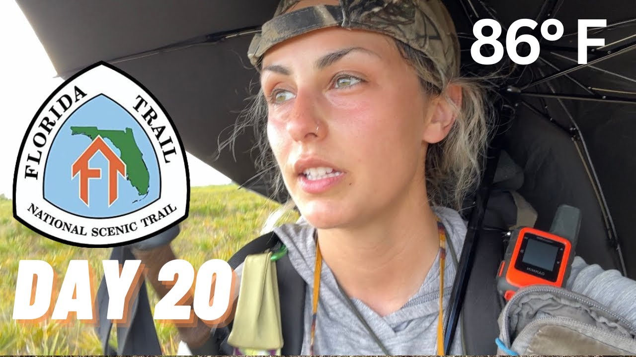 hiking thru scorching hot Florida temps | Florida Trail Day 20 - YouTube