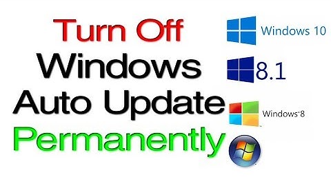 How To Stop । Disable । Turn off Windows Auto Update on Windows 7/8/8.1 and 10 Permanently