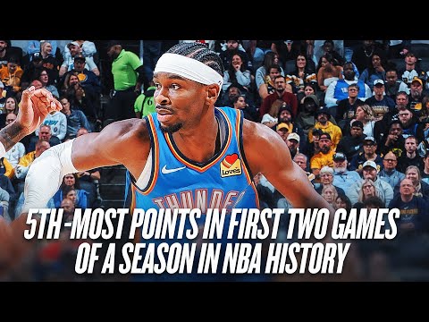 SGA's HISTORIC 90 PTS in First Two Games Of The Season | October 23, 2025