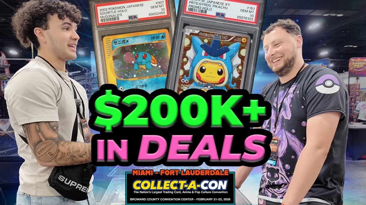 $200k+ In DEALS Collect-A-Con Miami Pokemon Vendor POV!!!