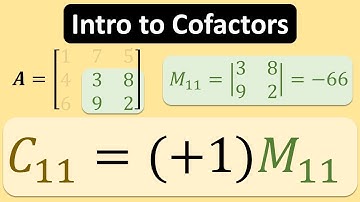 Master Matrix Cofactors in 5 Minutes