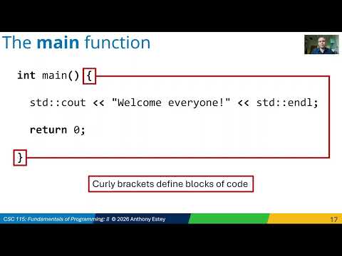 01-02: Our First C++ Program