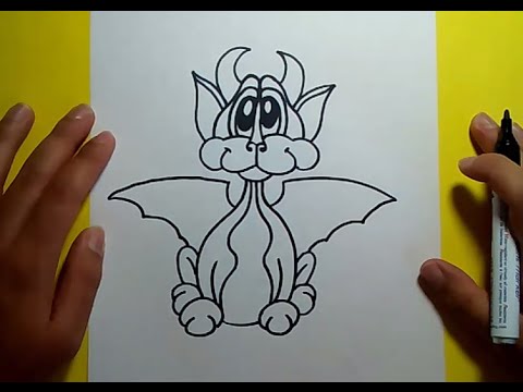 Como dibujar un dragon paso a paso 8 | How to draw one dragon 8 - thptnganamst.edu.vn