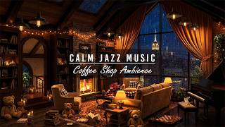 Quiet Rainy Day in New York Coffee Shop Corner ☕🌧️ Calm Jazz Music & Rain for Study and Relaxation screenshot 2