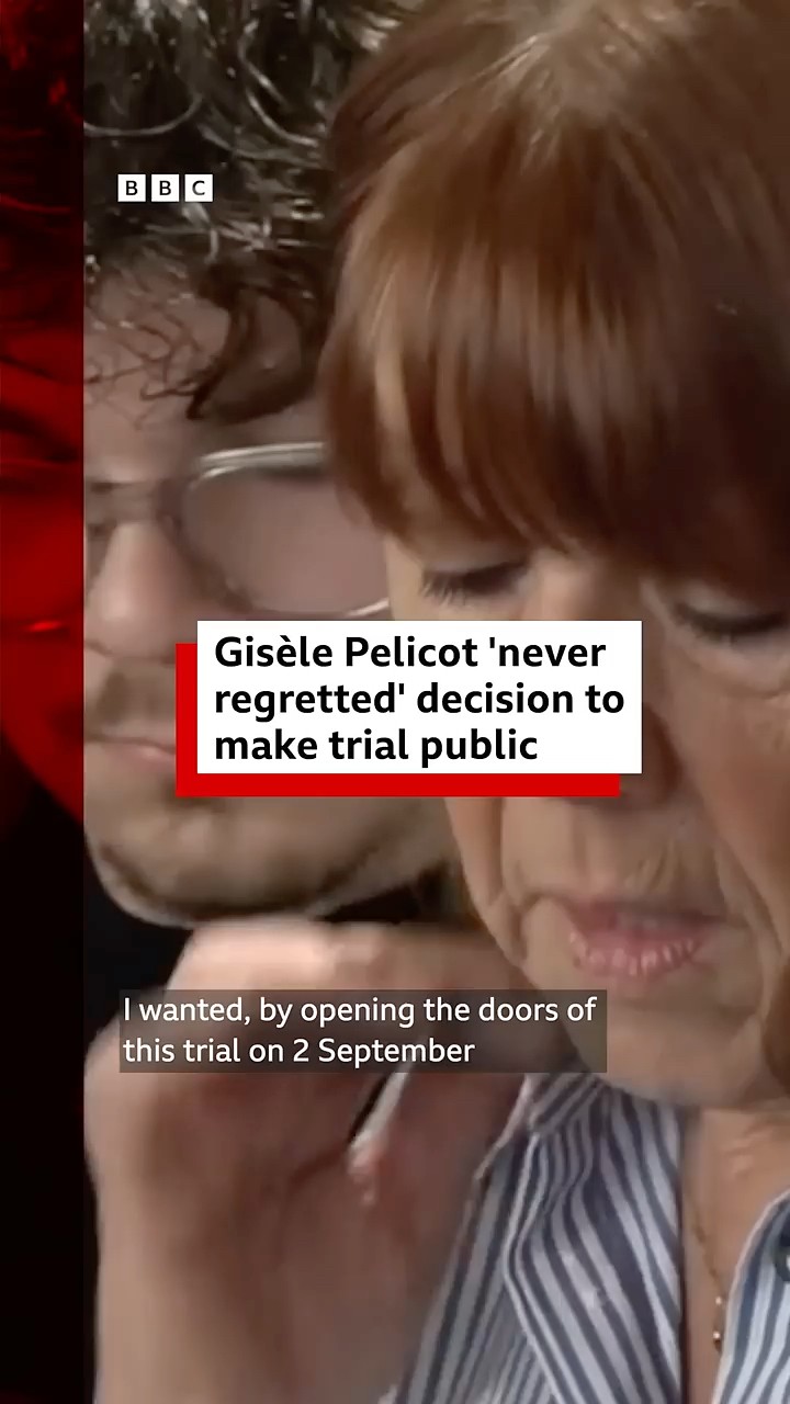 Gisèle Pelicot says she 'never regretted' her decision to make rape trial public. #France #BBCNews