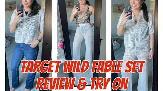 Target Wild Fable Off White Crochet Set  - try on & review #target #targethaul #fashionreview