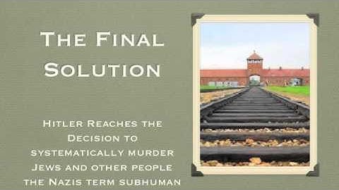 The Holocaust History Presentation Preview