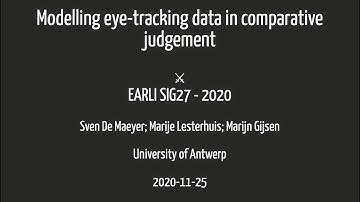 Analyzing eye-gaze data with finite mixture models