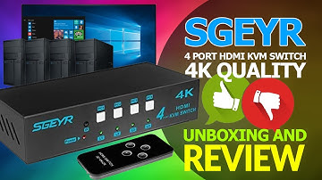 SGEYR 4K 4 Port HDMI KVM Switch | Unboxing And Review